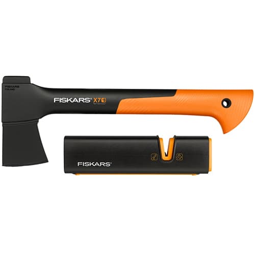 FISKARS AXE X7 - XS + XSHARP SLIPPE SÆT