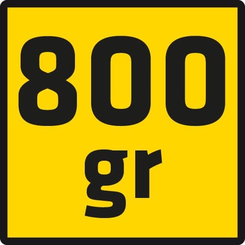 Økse 800 g, glasfiberskaft