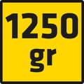 Miniatyrbillede 1 af 5: Økse 1250 g, glasfiberskaft