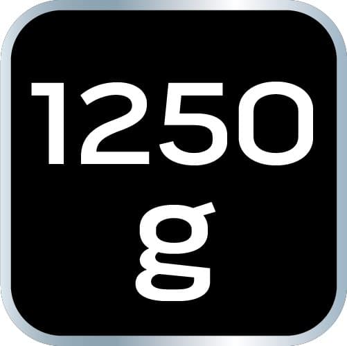 Økse 1250g, glasfiberskaft