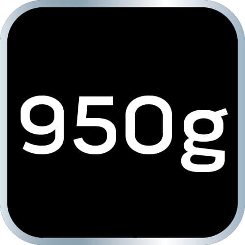 Økse 950g, hoved 700g, fiberskaft, 17,5"