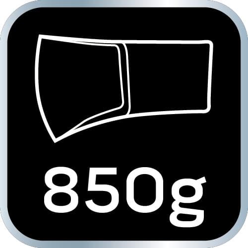 Økse 1200g, hoved 850g, fiberskaft 23,5"