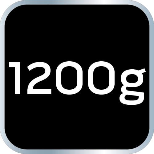 Økse 1200g, hoved 850g, fiberskaft 23,5"