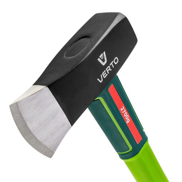 Økse 3900 g, hoved 2700 g, fiberskaft