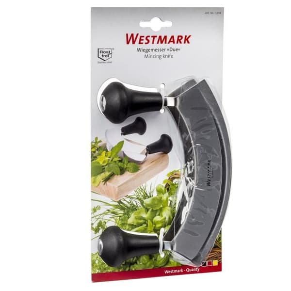 Dubbeleggad hackare - Westmark - Grönsakshackare 2 Blade - Rostfritt stål - Plasthandtag