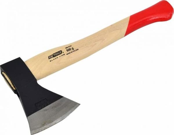 Hache Awtools - AW33051BL - Hantverksyxa 0,6 kg Trähandtag Svart linje