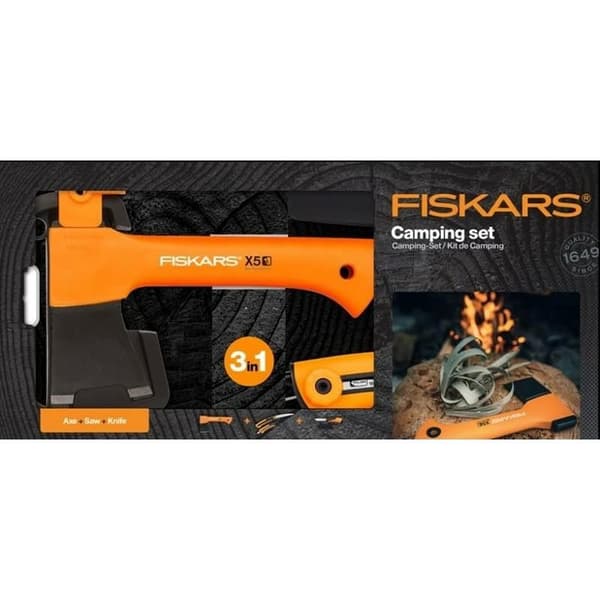 FISKARS ØXE LØGE X5 - XXS + KNIV + SAV