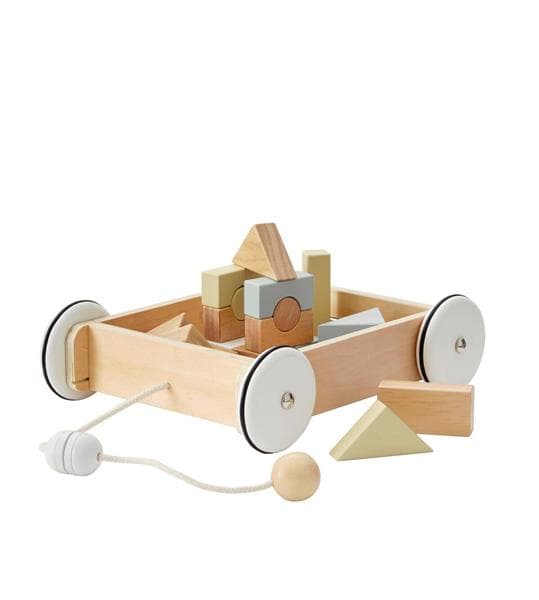 Kids Concept Vagn med klossar