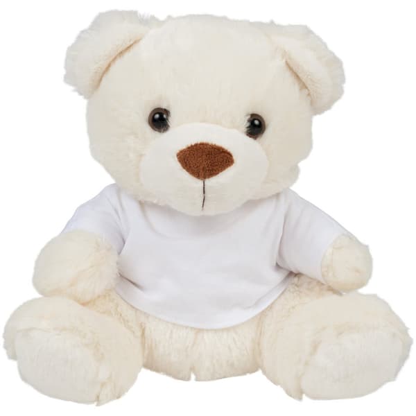 Mumbles Childrens/Kids Plush Teddy Bear In A T-Shirt Cream S