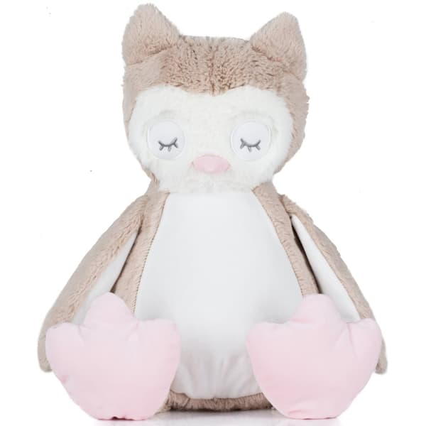 Mumbles Barn/Kids Zippie Owl mjuk plysch leksak Light Brown One Size