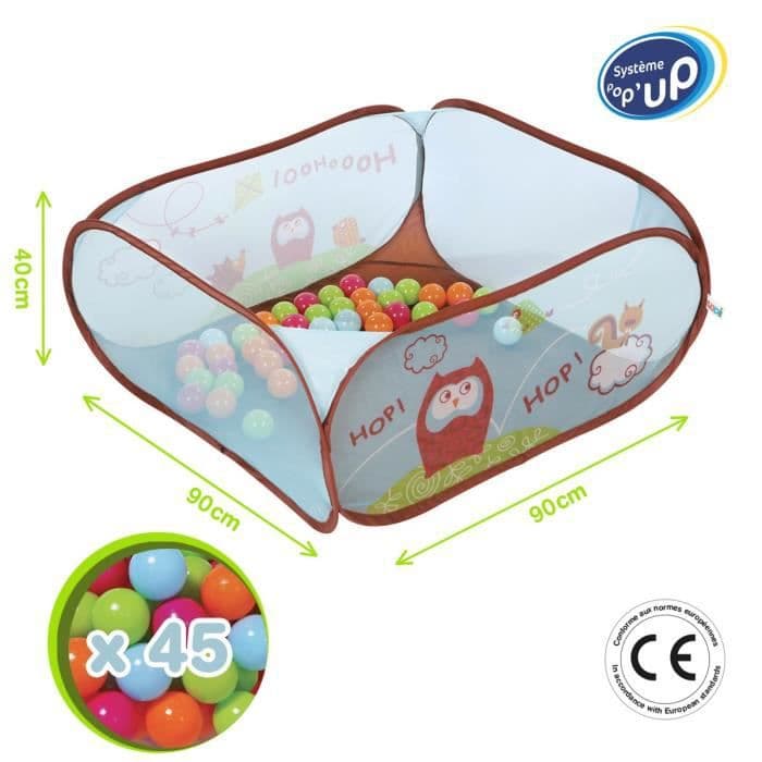 LUDI Playground Owl - pop'up-system + 45 tilbudte kugler