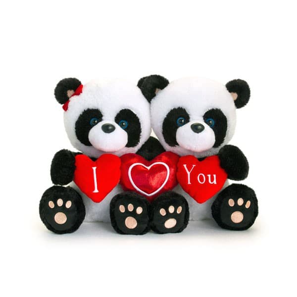 Keel Toys Hugging Hearts Valetine Pipp The Panda Plush Toy