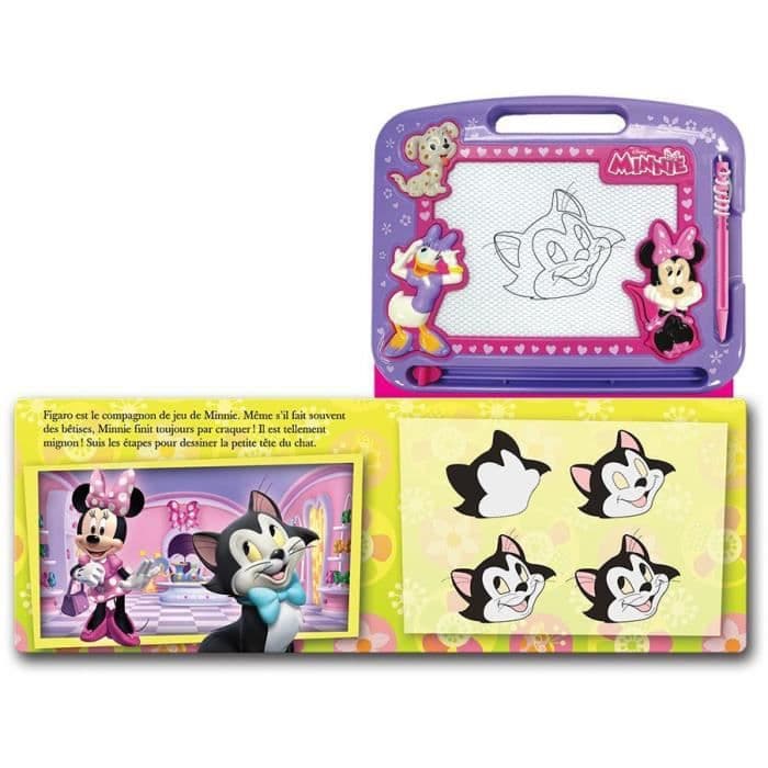 DISNEY MINNIE Et magnetkort og stilet - Pappbog på 22 sider - Udgaver Phidal