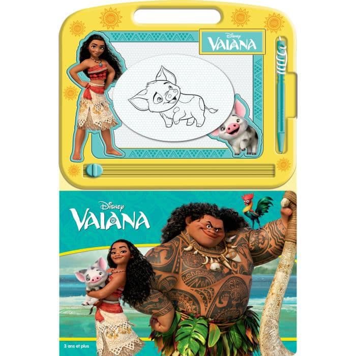 DISNEY VAIANA En magnetisk tavle og stylus - 22-siders indbundet bog - Phidal Editions