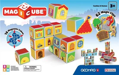 Geomag Magicube Castles & Homes- Magnetiska Tärningar