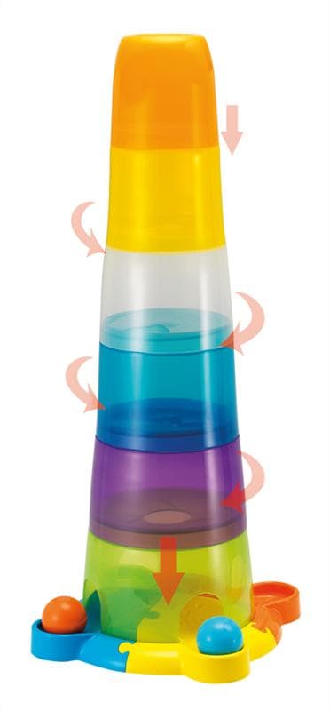 HB Stacking cups ball drop- Underhållande Torn