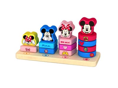 Disney Wood Mickey Counting Stacker- Staplande Brickor