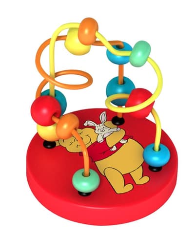 Disney Wood WTP Bead Maze 2 asst. CDU- Labyrint