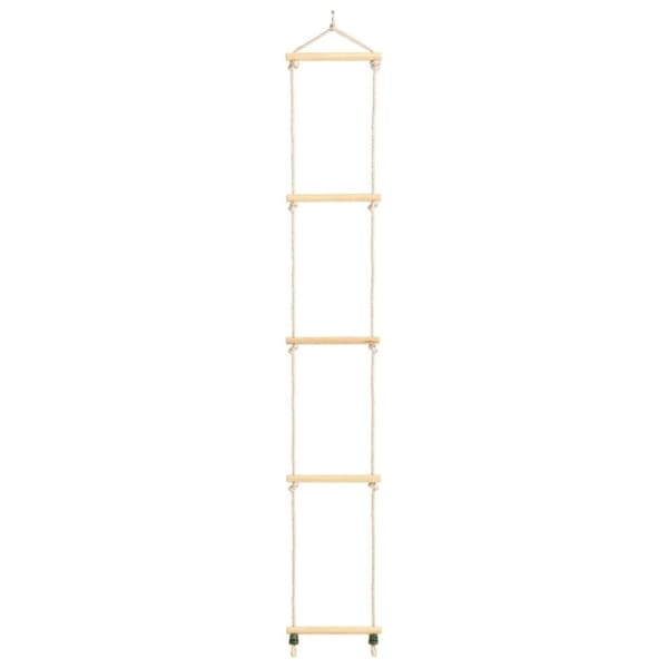 vidaXL rebstige til børn 30x168 cm massivt træ og PE