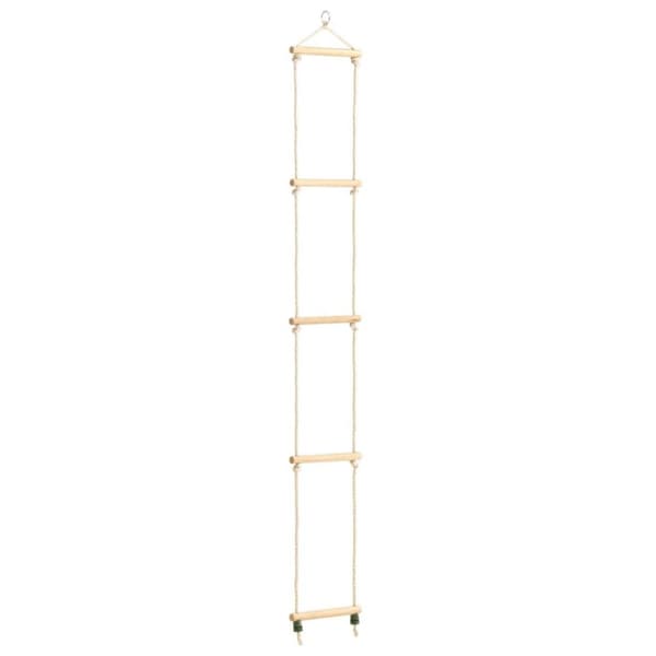vidaXL rebstige til børn 30x168 cm massivt træ og PE