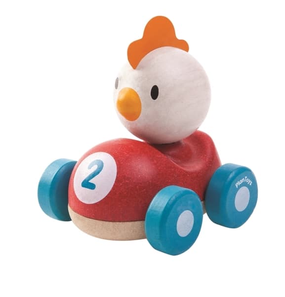 Chicken Racer træbil - PlanToys