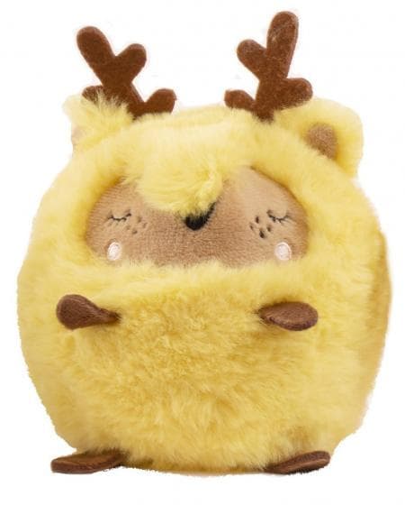 fyllda ren Squeezmeez plysch 12,7 cm gul/brun