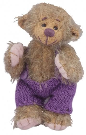nallebjörn Teddy Pamy junior 13 cm plysch grå/brun