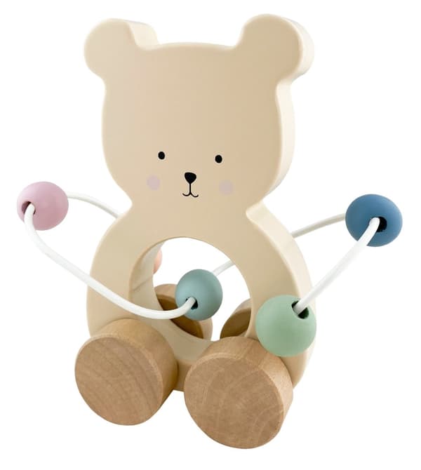 Rulldjur Teddy med Kulram - Jabadabado