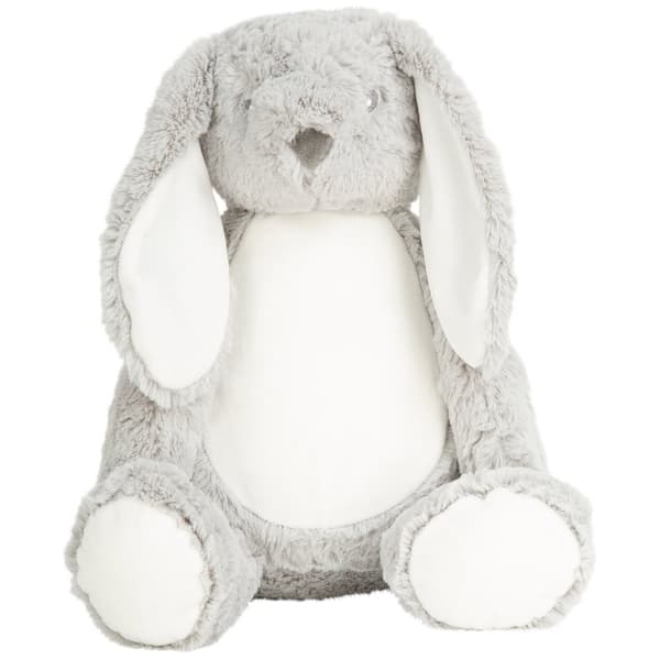 Mumbles Barn/Kids Zippie Bunny Plysch leksak Grey L