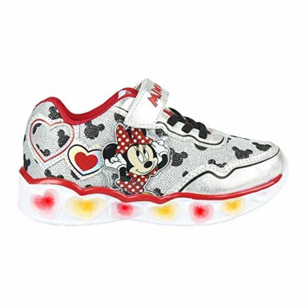 Sportskor med LED Minnie Mouse Silver