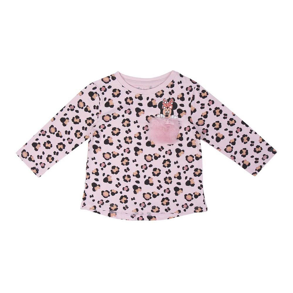 Långärmad t-shirt, Barn Minnie Mouse Rosa