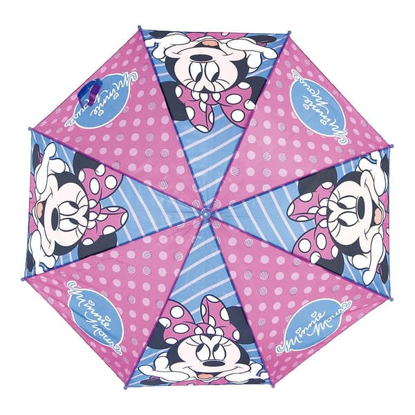 Automatisk paraply Minnie Mouse Lucky Blå Rosa (Ø 84 cm)