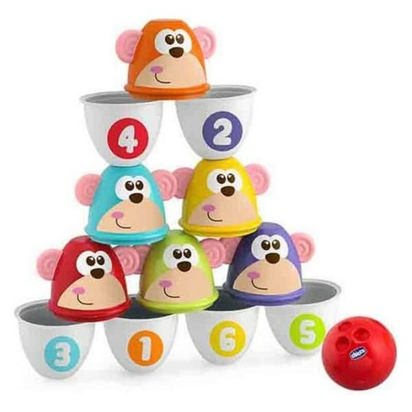 Bowlingspel Monkey Strike Chicco (7 pcs)