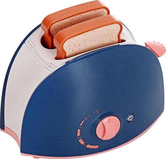 Barnens fantasilek köksleksaker - rullande köksredskap - brödrost - utan batteri - 12*8*14cm