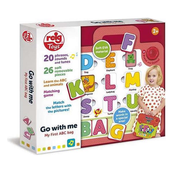 Utbildningsspel Reig Väska Siffror 18 Delar Alfabet