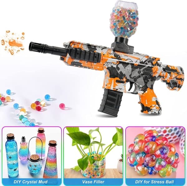 20 000 Blaster Refill Ammo Water Beads Splatrball Blaster Splat Bullets 7-8mm Rainbow Color for Gel Ball