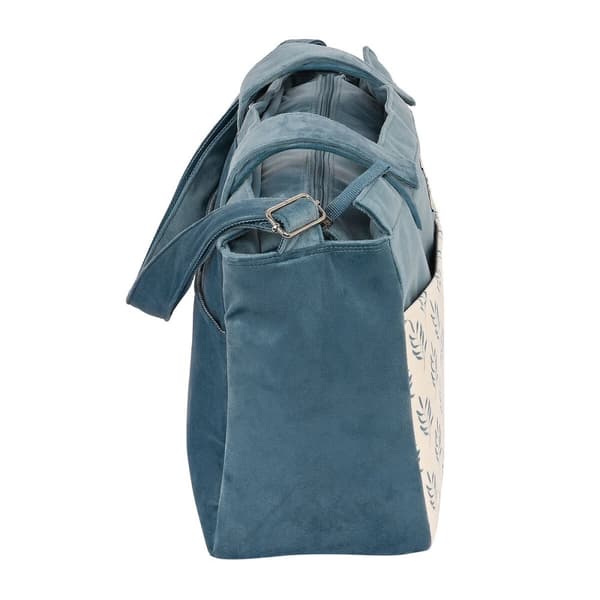 Bag för blöjbyte Safta Leaves Turkos (46 x 26 x 15 cm)