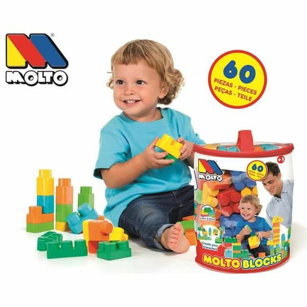 Dåse med Byggeblokke Moltó Blocks (60 pcs)
