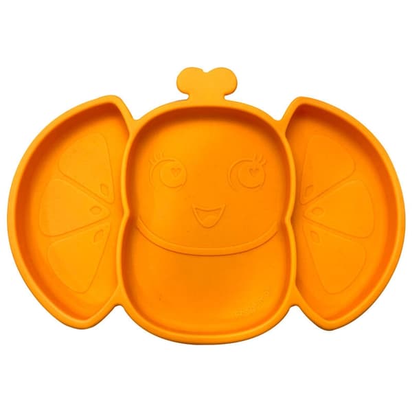 Frootimals Orangiefly anti-slip silicone plate