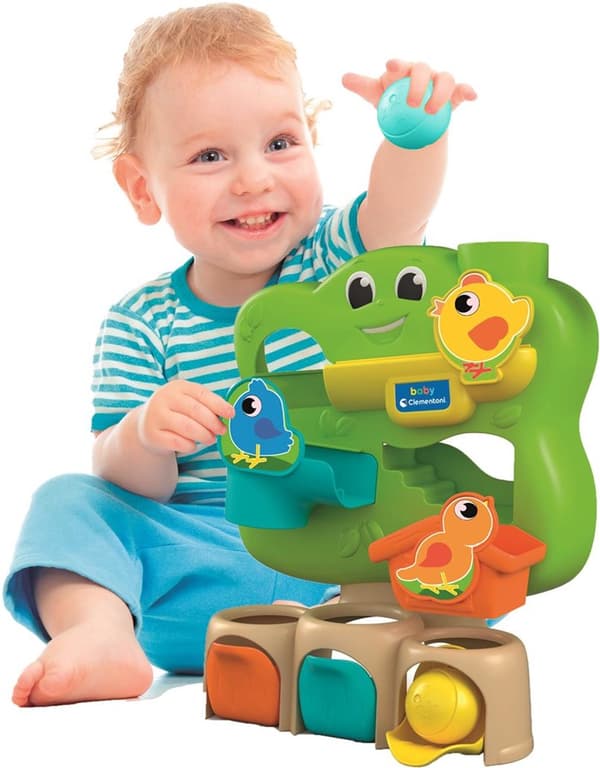 Färgglatt Aktivitetsträd Återvunnen Plast Baby Clementoni