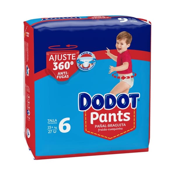 Engångsblöjor Dodot Dodot Pants 15+ kg Storlek 6 27 antal