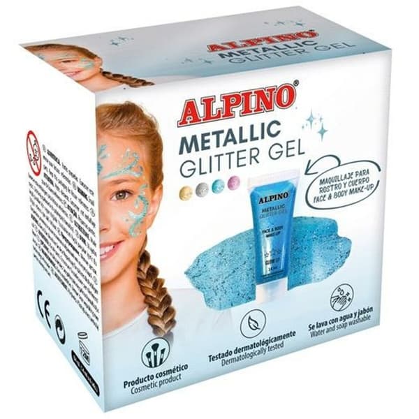 Leppestift Alpino Gel Glitter Blå
