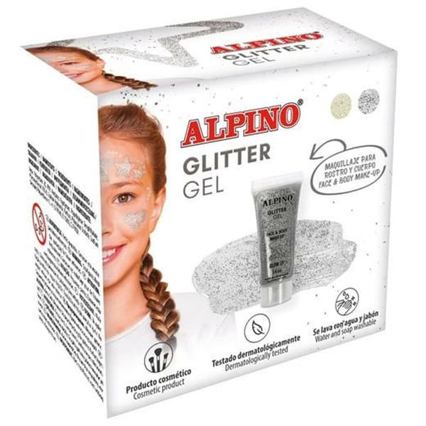 Leppestift Alpino Gel Glitter Sølv
