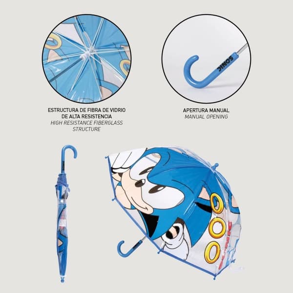 Paraply Sonic Ø 71 cm Blå PoE 45 cm