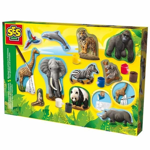 Modellervoks Spil SES Creative Molding and Painting - Animals