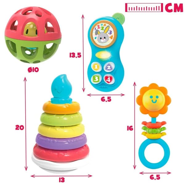 Set med bebisleksaker Winfun 4 antal 13 x 20 x 13 cm