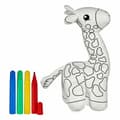 Miniatyrbild 2 av 2: Gosedjur att färga Pincello ST448 Vit Svart 9 x 23 x 15 cm Giraff (8 antal)