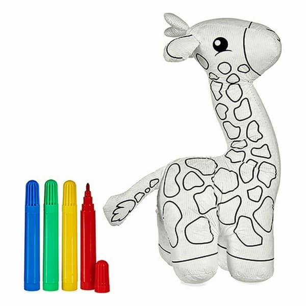 Gosedjur att färga Pincello ST448 Vit Svart 9 x 23 x 15 cm Giraff (8 antal)