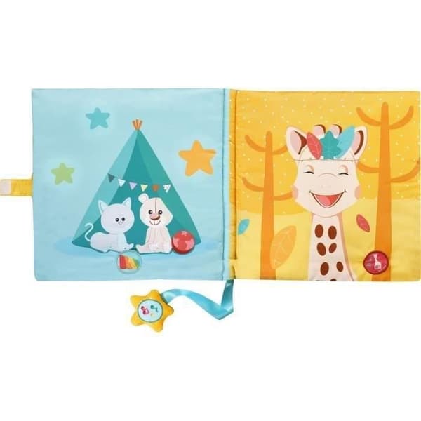 Interaktiv uppvaknande bok VULLI Touch&Play Book Sophie la girafe et ses amis - 8 sidor - Melodier