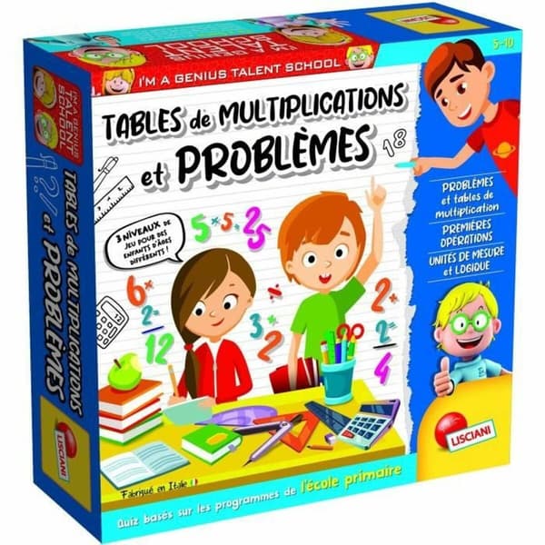 Utbildningsspel Lisciani Giochi Multiplications et problèmes